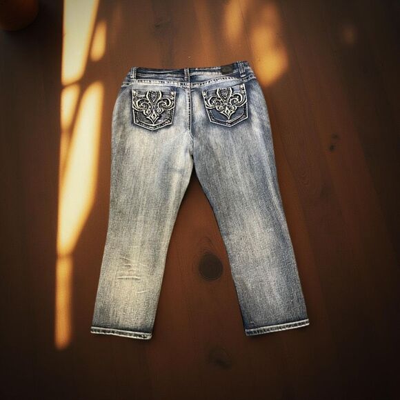 Plus Size Love Nation Crop Jeans Size 14 32x23 #152 - Picture 1 of 6